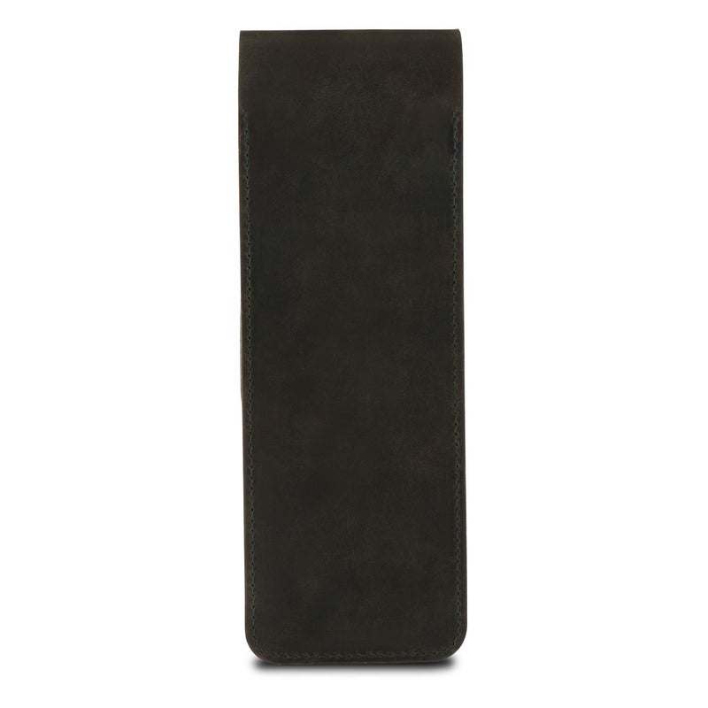 Londo Genuine Leather Pen and Pencil Case with Tuck in Flap, Stationery Bag - Image 5